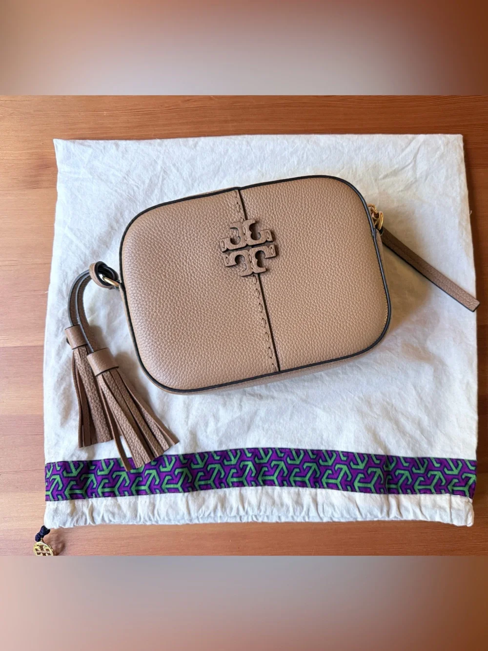 Tory Burch pebbled leather